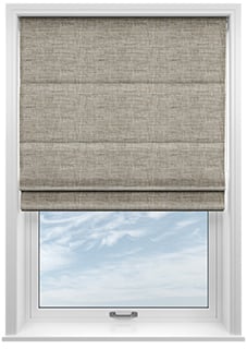 Friar, Natural - Motorised Roman Blind